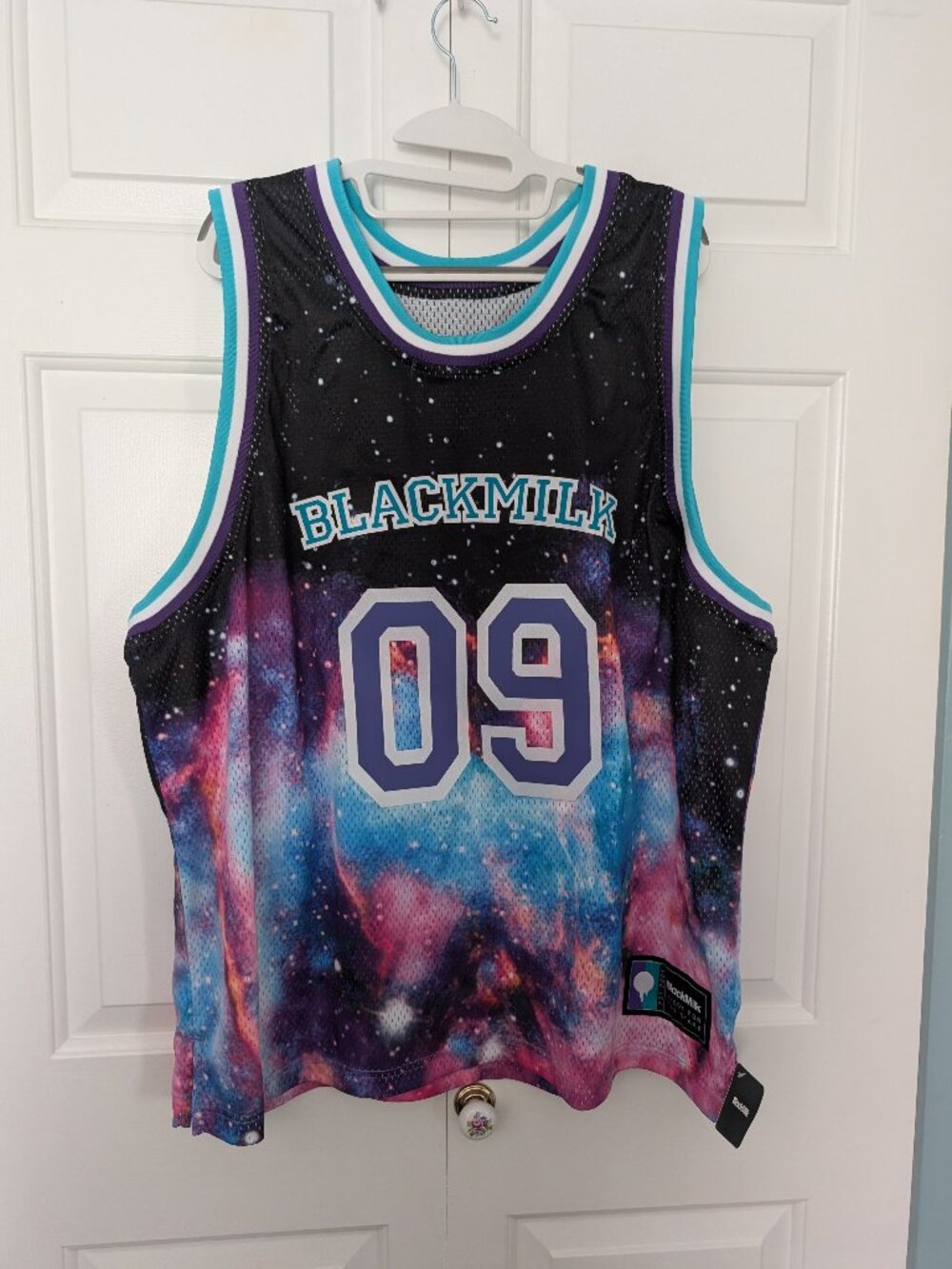 Black Milk workout vest galaxy print